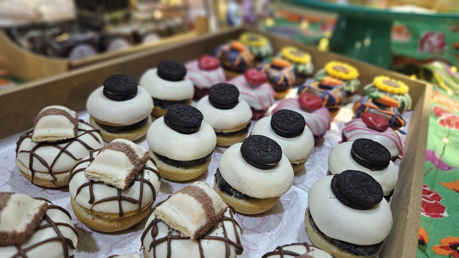 Seleção colorida de doces artesanais